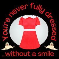 Annie YouRe Never Fully Dressed Without A Smile Drawstring Bag