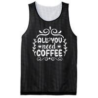 All You Need Coffee Mesh Reversible Basketball Jersey Tank