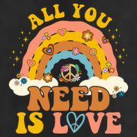 All You Need Is Love Hippie Rainbow Peace Cool Comfort Performance Bucket Hat