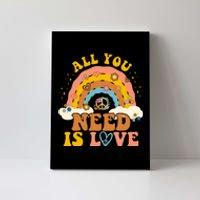 All You Need Is Love Hippie Rainbow Peace Canvas