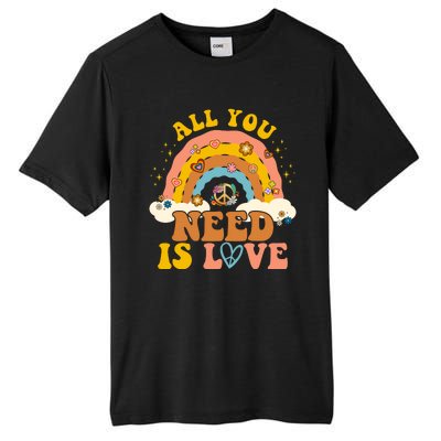 All You Need Is Love Hippie Rainbow Peace Tall Fusion ChromaSoft Performance T-Shirt