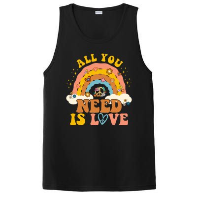 All You Need Is Love Hippie Rainbow Peace PosiCharge Competitor Tank