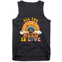 All You Need Is Love Hippie Rainbow Peace Tank Top