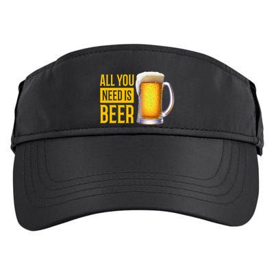 All You Need Is Beer Adult Drive Performance Visor