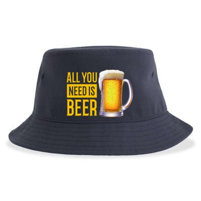 All You Need Is Beer Sustainable Bucket Hat