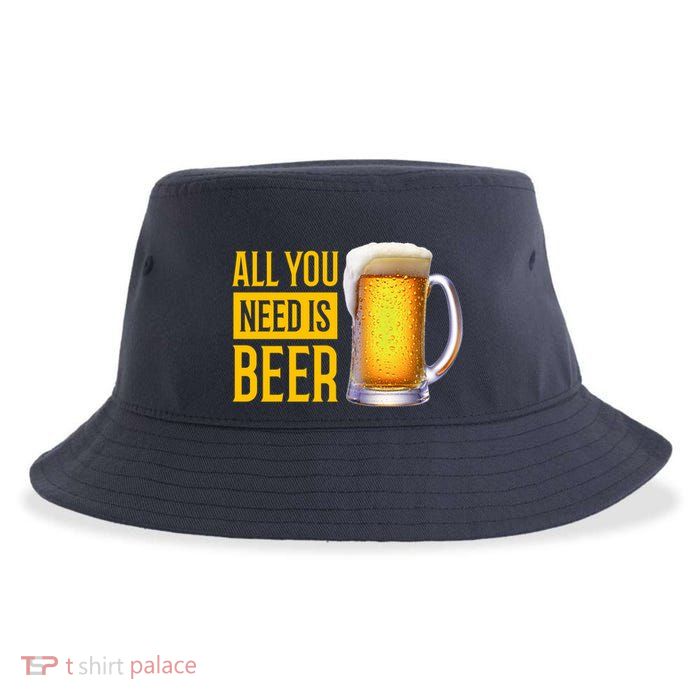 All You Need Is Beer Sustainable Bucket Hat