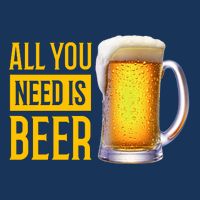 All You Need Is Beer Short Acrylic Beanie