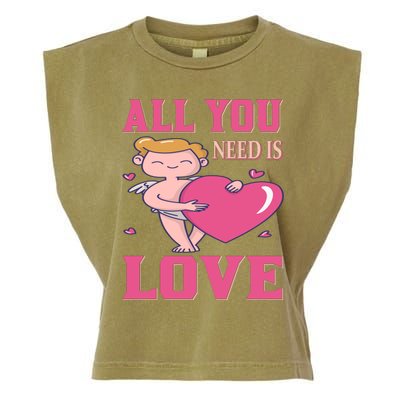 All You Need Is Love Garment-Dyed Women's Muscle Tee