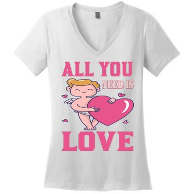 All You Need Is Love Women's V-Neck T-Shirt