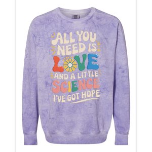 All You Need Love Ivf Miracle Transfer Day Mama Got Hope Colorblast Crewneck Sweatshirt