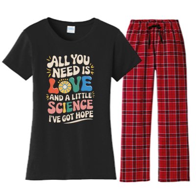 All You Need Love Ivf Miracle Transfer Day Mama Got Hope Women's Flannel Pajama Set