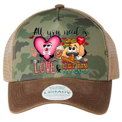 All You Need Is Love And Tacos Legacy Tie Dye Trucker Hat