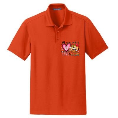 All You Need Is Love And Tacos Dry Zone Grid Polo