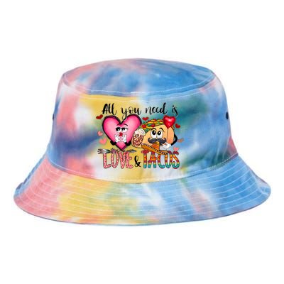 All You Need Is Love And Tacos Tie Dye Newport Bucket Hat