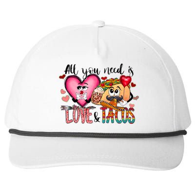 All You Need Is Love And Tacos Snapback Five-Panel Rope Hat