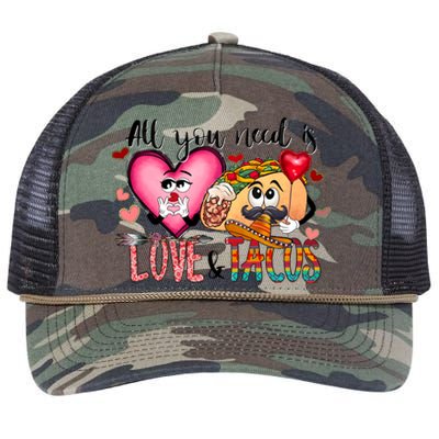 All You Need Is Love And Tacos Retro Rope Trucker Hat Cap