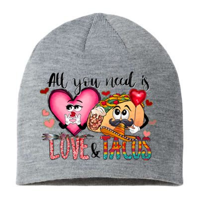 All You Need Is Love And Tacos Sustainable Beanie