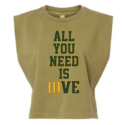 All You Need Is Love Green Bay Football Fan Club All You Need Is Love Garment-Dyed Women's Muscle Tee