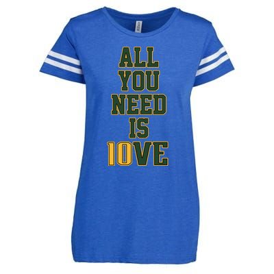 All You Need Is Love Green Bay Football Fan Club All You Need Is Love Enza Ladies Jersey Football T-Shirt