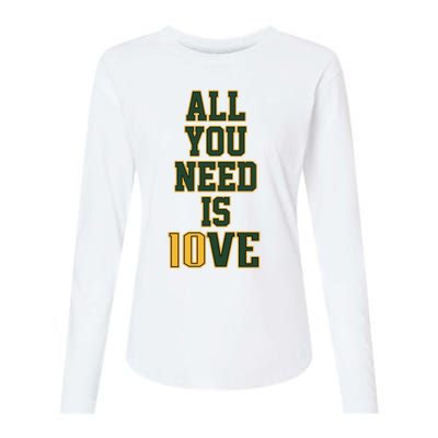 All You Need Is Love Green Bay Football Fan Club All You Need Is Love Womens Cotton Relaxed Long Sleeve T-Shirt