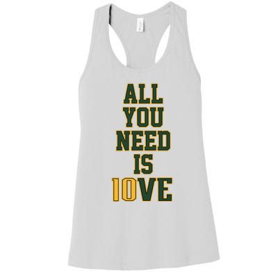 All You Need Is Love Green Bay Football Fan Club All You Need Is Love Women's Racerback Tank