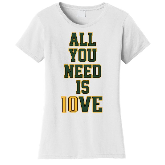 All You Need Is Love Green Bay Football Fan Club All You Need Is Love Women's T-Shirt