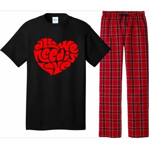 All You Need Is Love Heart Peace Pajama Set