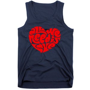 All You Need Is Love Heart Peace Tank Top