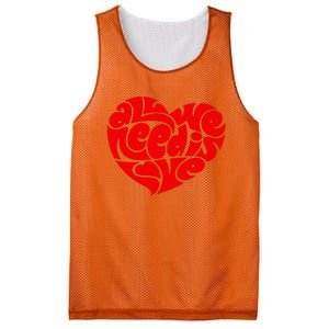 All You Need Is Love Heart Peace Mesh Reversible Basketball Jersey Tank