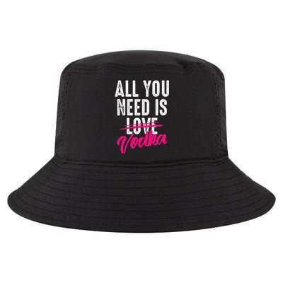 All You Need Is Vodka Cupid Cocktail Lovers Gift Cool Comfort Performance Bucket Hat