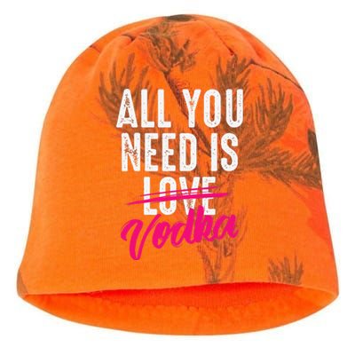 All You Need Is Vodka Cupid Cocktail Lovers Gift Kati - Camo Knit Beanie