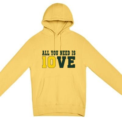 All You Need Is Love Green Bay Gift Premium Pullover Hoodie