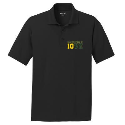 All You Need Is Love Green Bay Gift PosiCharge RacerMesh Polo