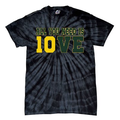 All You Need Is Love Green Bay Gift Tie-Dye T-Shirt