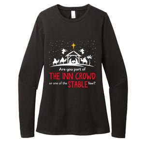 Are You Part Of Inn Crowd Or Stable Few Christmas Nativity Womens CVC Long Sleeve Shirt