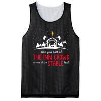 Are You Part Of Inn Crowd Or Stable Few Christmas Nativity Mesh Reversible Basketball Jersey Tank