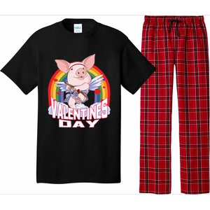 American Yorkshire Pig Cupid Funny Valentines Day Gift Pajama Set