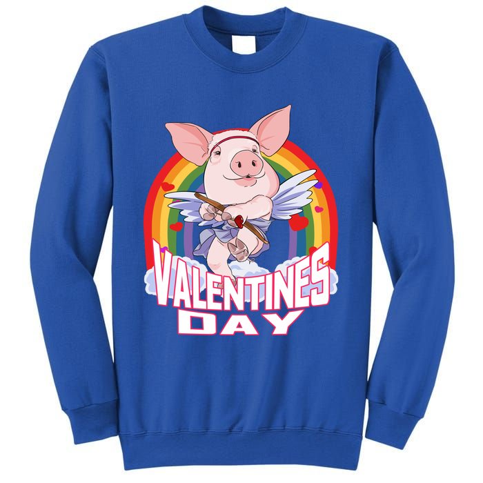 American Yorkshire Pig Cupid Funny Valentines Day Gift Sweatshirt