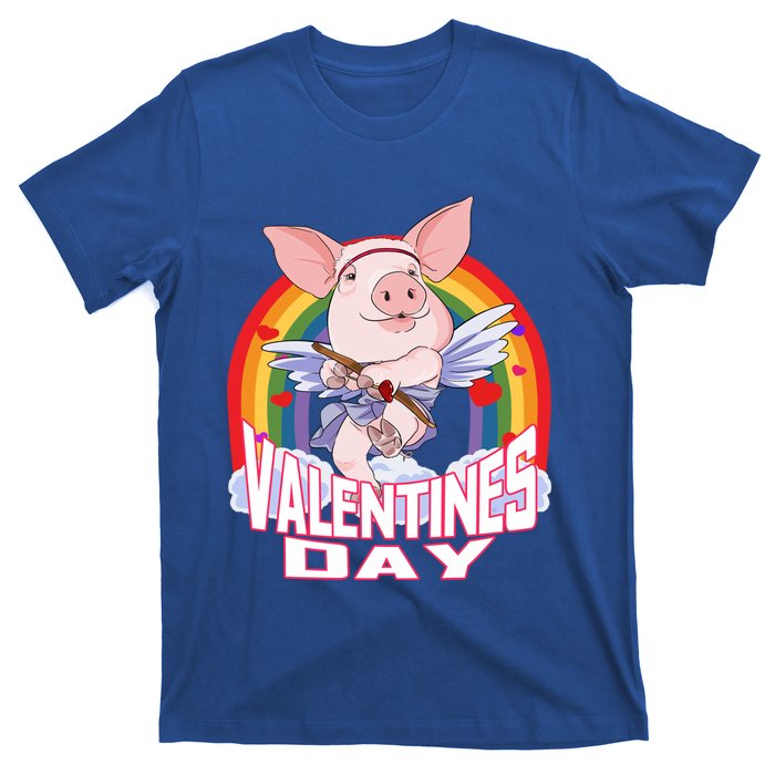 American Yorkshire Pig Cupid Funny Valentines Day Gift T-Shirt