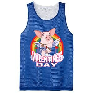 American Yorkshire Pig Cupid Funny Valentines Day Gift Mesh Reversible Basketball Jersey Tank