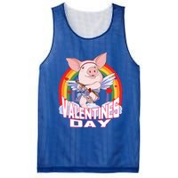 American Yorkshire Pig Cupid Funny Valentines Day Gift Mesh Reversible Basketball Jersey Tank