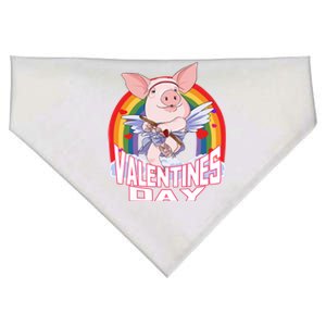 American Yorkshire Pig Cupid Funny Valentines Day Gift USA-Made Doggie Bandana