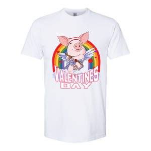 American Yorkshire Pig Cupid Funny Valentines Day Gift Softstyle CVC T-Shirt