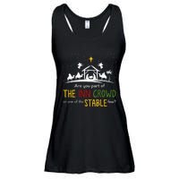 Are You Part Of Inn Crowd Or Stable Few Christmas Nativity Ladies Essential Flowy Tank