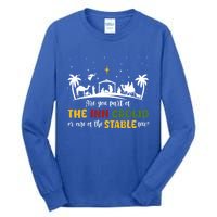 Are You Part Of Inn Crowd Or Stable Few Christmas Nativity Gift Tall Long Sleeve T-Shirt