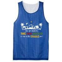 Are You Part Of Inn Crowd Or Stable Few Christmas Nativity Gift Mesh Reversible Basketball Jersey Tank