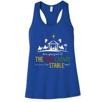 Are You Part Of Inn Crowd Or Stable Few Christmas Nativity Women's Racerback Tank