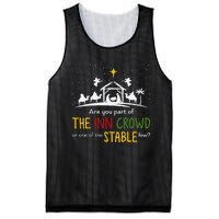 Are You Part Of Inn Crowd Or Stable Few Christmas Nativity Mesh Reversible Basketball Jersey Tank