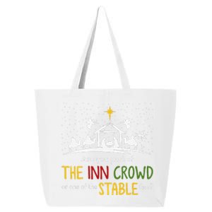 Are You Part Of Inn Crowd Or Stable Few Christmas Nativity 25L Jumbo Tote