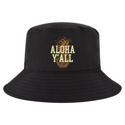 Aloha Yall Pineapple Vacation Hawaiian Cool Comfort Performance Bucket Hat